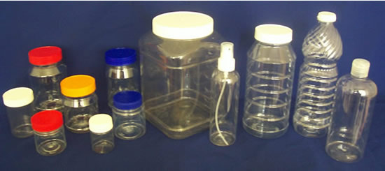 PET PVC BOTTLES AND JARS